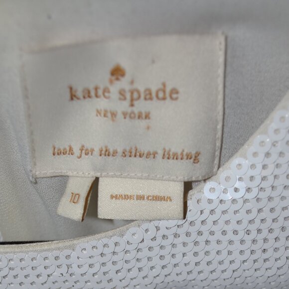 KATE SPADE MULTI  COLOR SEQUIN COCKTAIL DRESS SIZE 10 - Picture 9 of 9